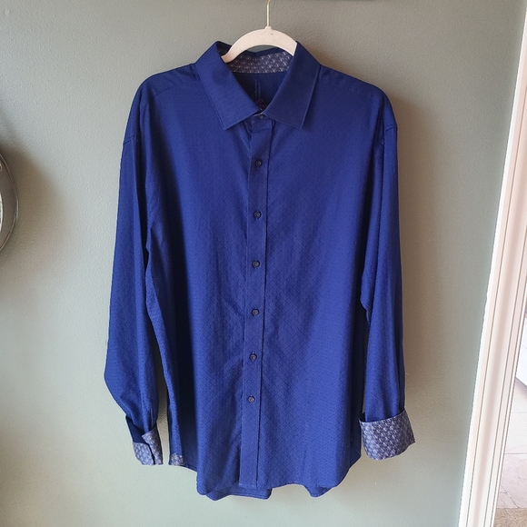 Robert Graham Button Down Shirt in Blue - Picture 1 of 5